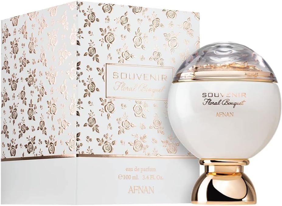 Afnan Souvenir Floral Bouquet for Women Eau de Parfum Spray, 3.4 Ounce