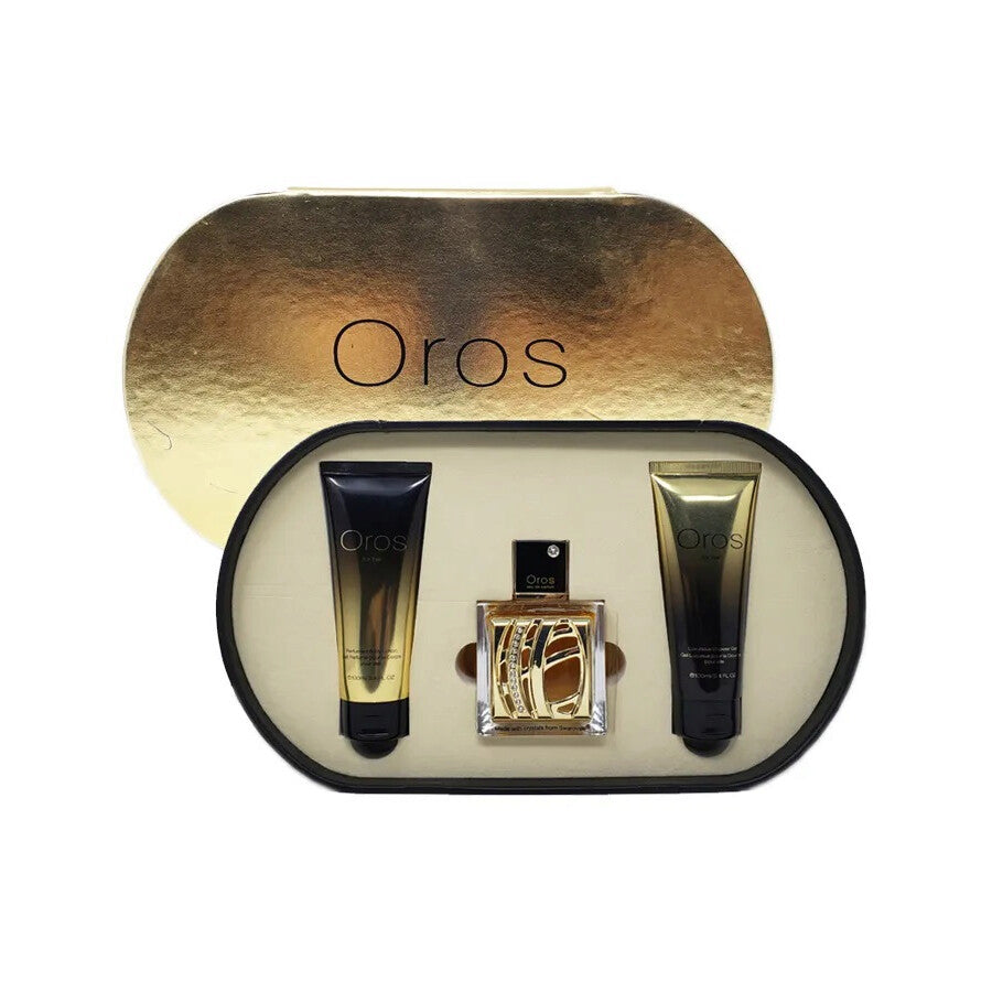 Armaf Ladies Oros Gift Set: 2.9 oz EDP, 3.4 oz Body Lotion, 3.4 oz Shower Gel