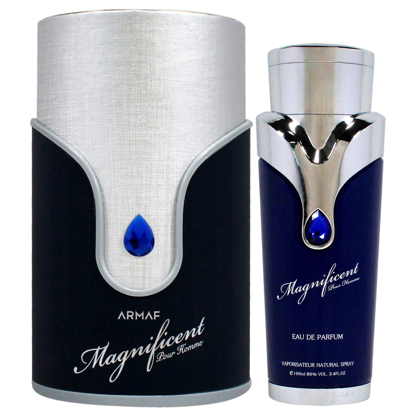 Armaf Magnificent Blue Eau de Parfum for Men 3.4 Oz