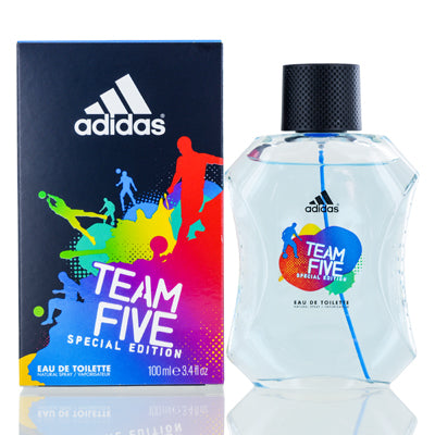 Coty Adidas Team Five Eau de Toilette Spray for Men, 3.4 oz (100 ml)