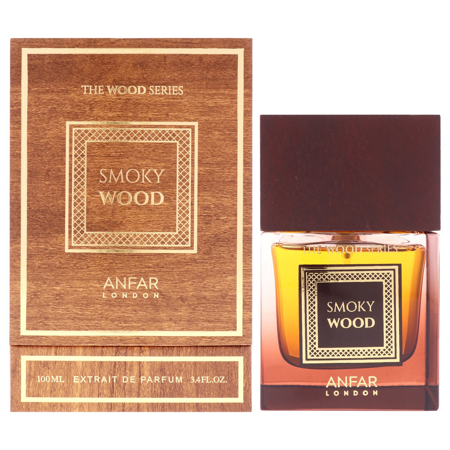 Anfar The Wood Series - Smoky Wood 3.4 oz Extrait De Parfum Spray for Men