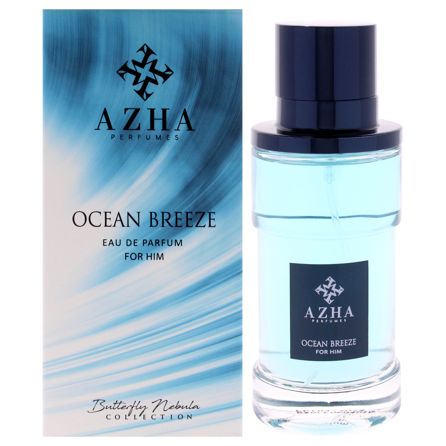 Azha Butterfly Nebula Collection - Ocean Breeze 3.3 oz EDP Spray for Men