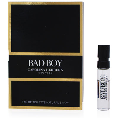 Carolina Herrera Bad Boy Eau de Toilette Spray for Men, 0.05 oz (1 ml)