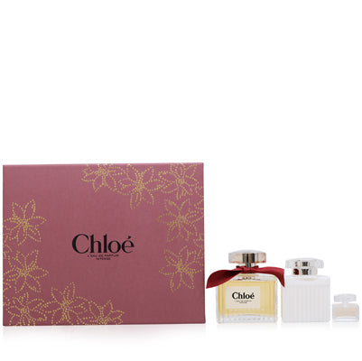 Chloe Intense 3-Piece Gift Set — 3.3 oz Intense Eau de Parfum Spray + 3.4 oz Signature Body Lotion + 0.16 oz Intense Eau de Parfum Spray for Women