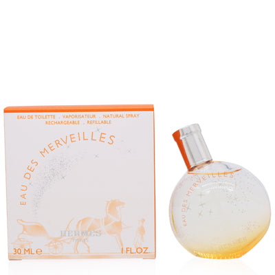 Hermès Eau Des Merveilles Edt Refillable for Women, 1 oz (30 ml)