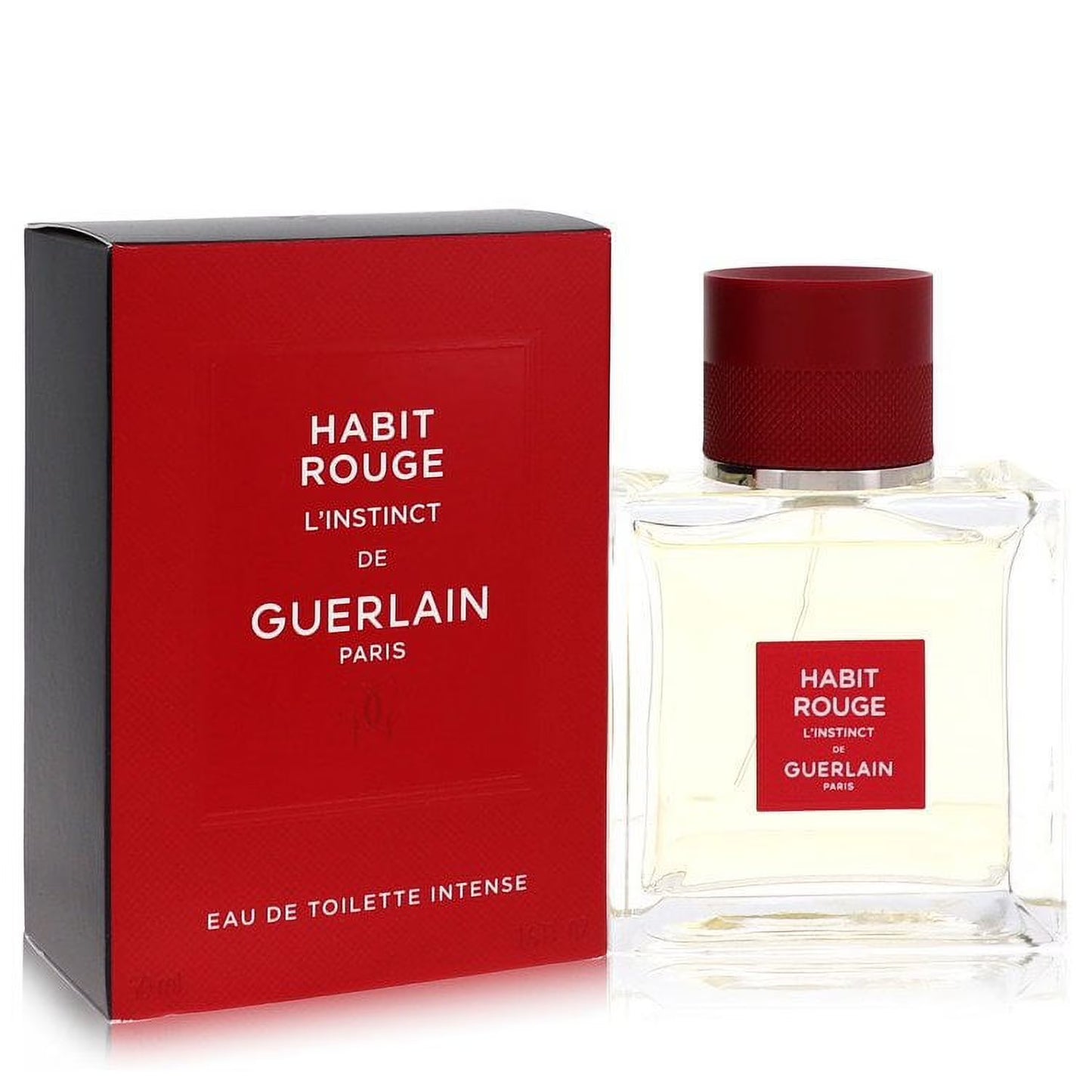 Guerlain Habit Rouge L'instinct by Guerlain Eau De Toilette Intense Spray 1.6 oz for Men