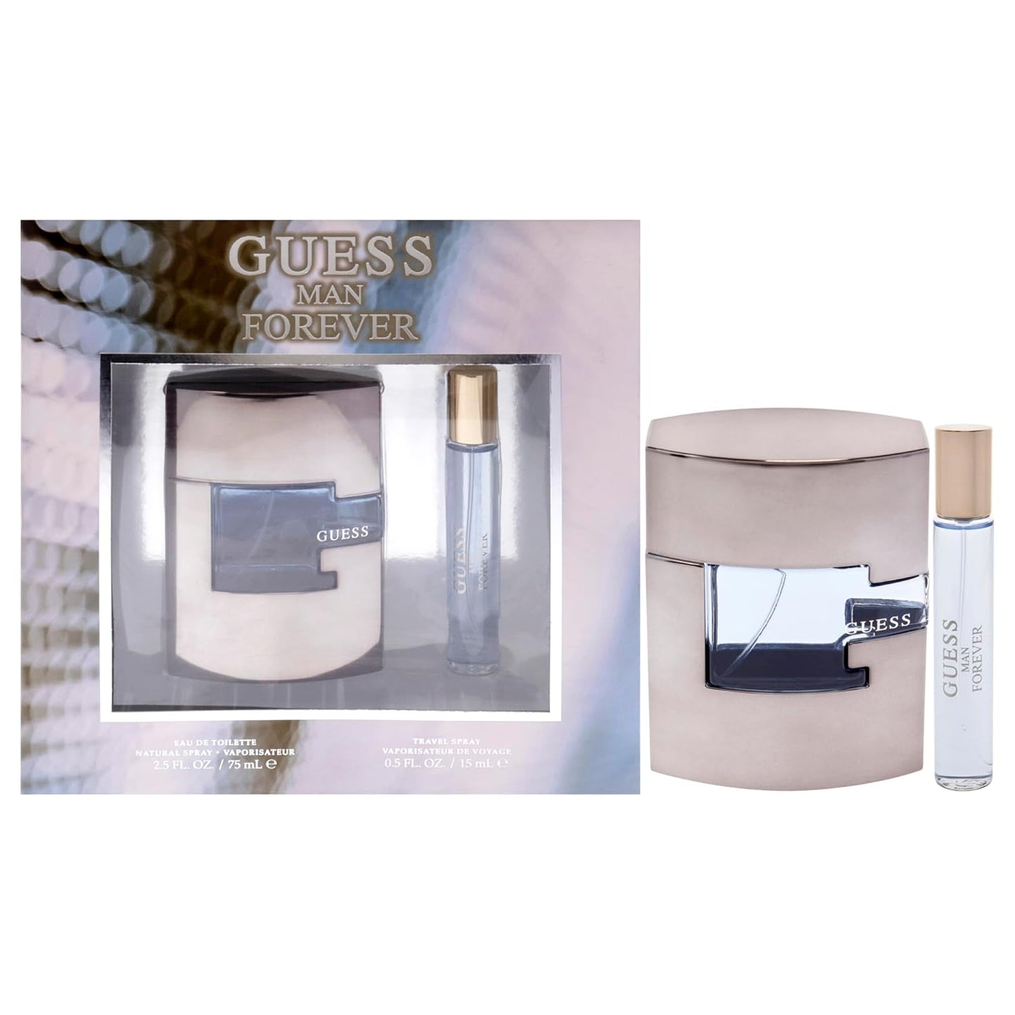 Guess Forever by Guess for Men 2 Pc Gift Set 2.5oz EDT Spray, 0.5oz EDT Spray