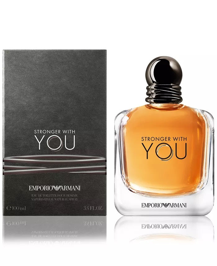 Giorgio Armani Emporio Stronger With You Cologne for Men Eau de Toilette 3.4 oz