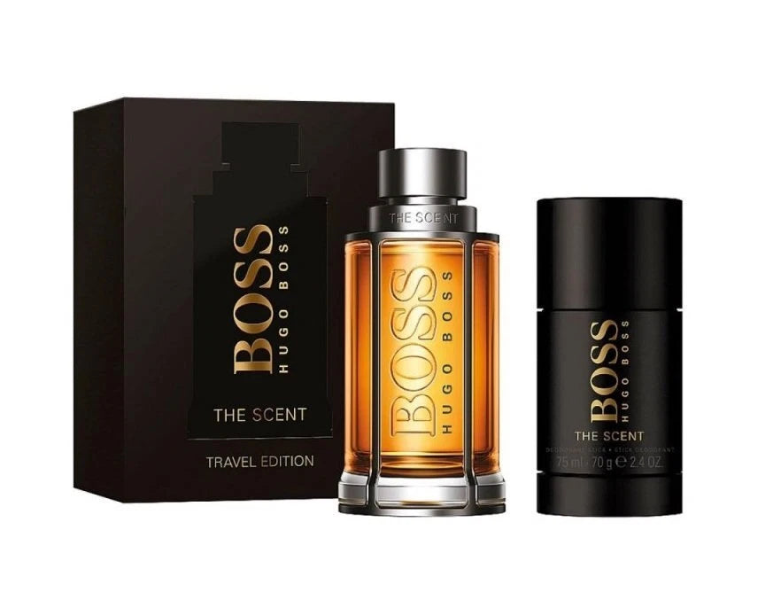 Hugo Boss The Scent 3.3 oz EDT Spray+ 2.4 deodorant Travel Set