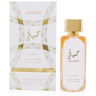Lattafa Hayaati Gold Elixir Eau de Parfum Spray, 3.3 oz (100 ml)