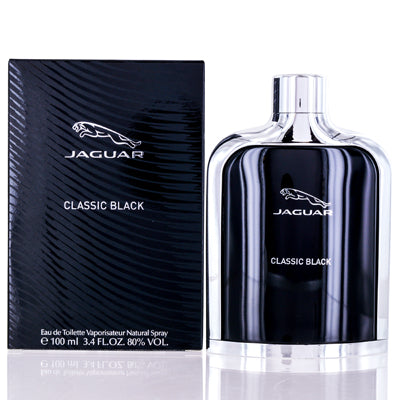 Jaguar Classic Black Eau de Toilette Spray for Men, 3.4 oz (100 ml)