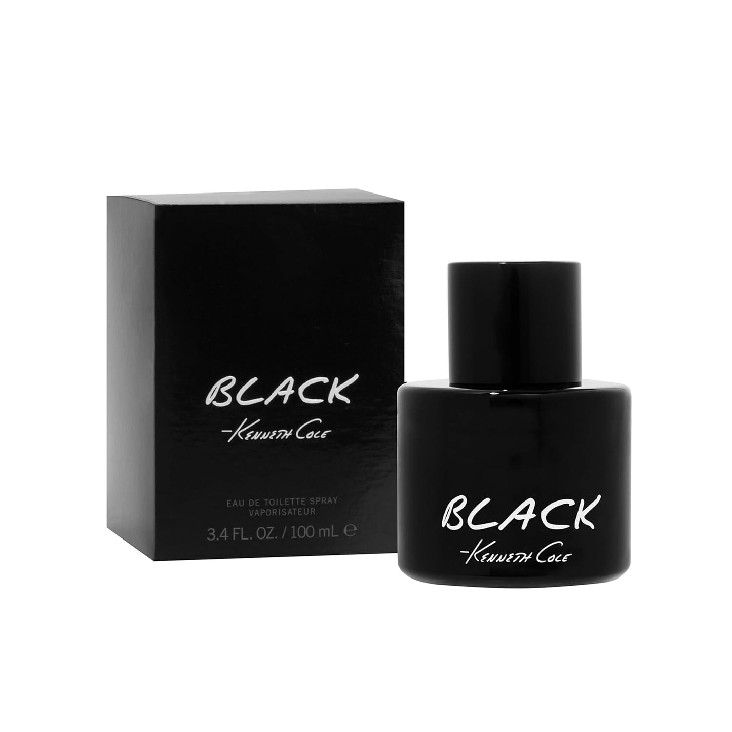 Kenneth Cole Black Eau de Toilette Spray Cologne for Men 3.4oz