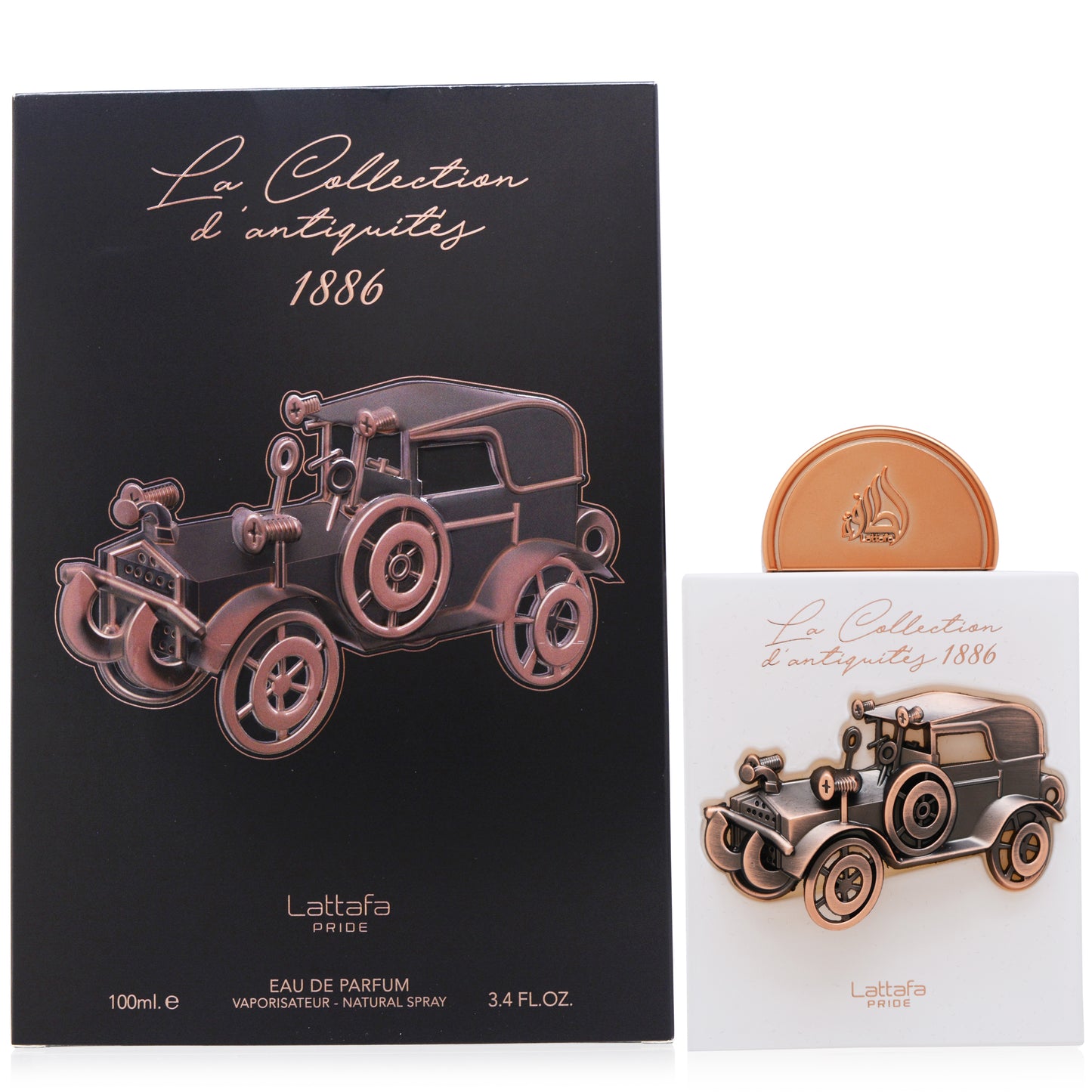 Lattafa Pride La Collection D'antiques 1886 Eau de Parfum Spray, 3.4 oz (100 ml)