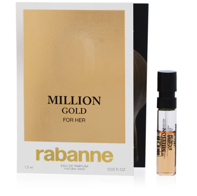 Paco Rabanne Million Gold for Her Eau de Parfum Spray for Women, 0.05 oz (1 ml)