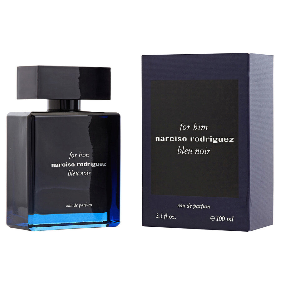 Narciso Rodriguez Bleu Noir Eau de Parfum Spray for Men, Blue, 3.3 Ounce