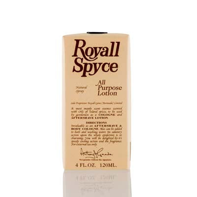 Royall Fragrances Royall Spyce ALL PURPOSE LOTION SPRAY 4.0 OZ for Men