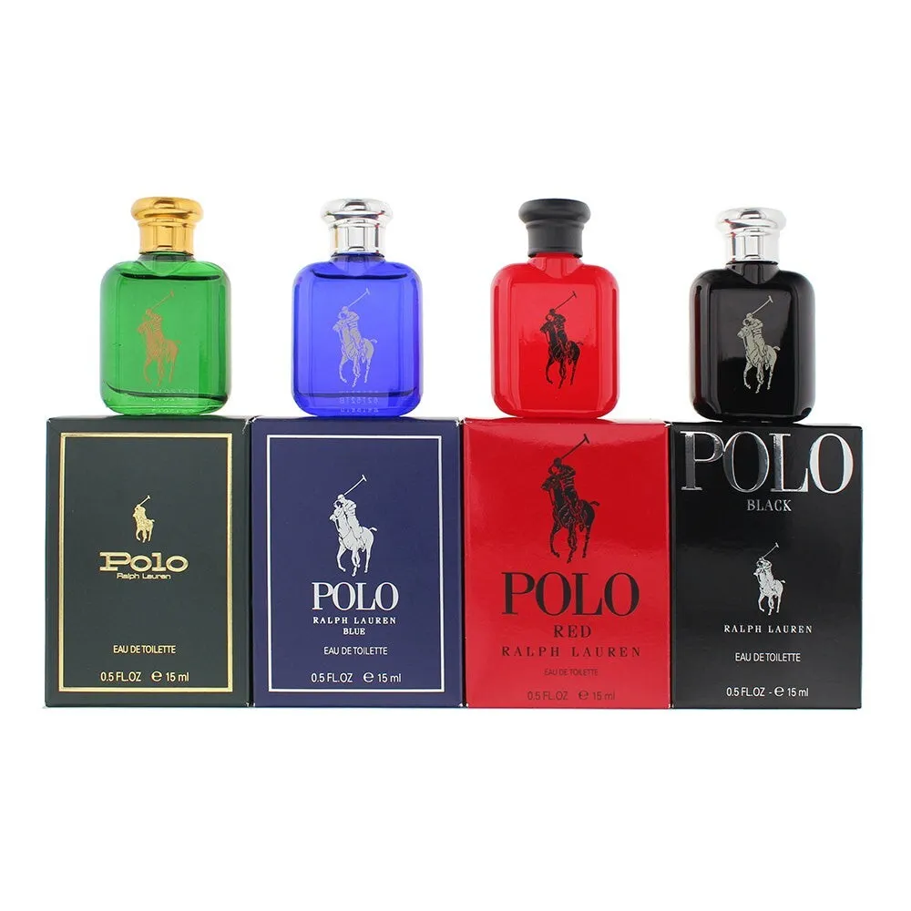 Ralph Lauren Polo Cologne 4 Piece Mini Gift Set -Travel Size -for Men