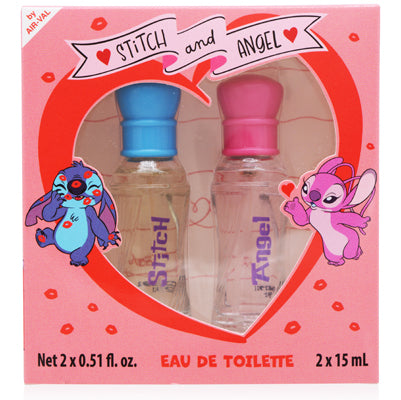 Disney Stitch & Angel 2-Piece Gift Set — 0.5 oz Stitch Eau de Toilette Spray + 0.5 oz Angel Eau de Toilette Spray for Kids