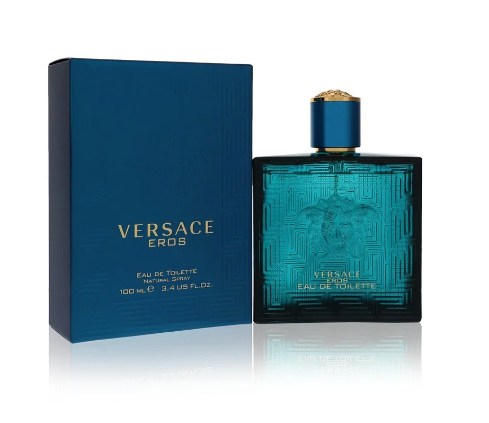 Versace Eros Homme Eau De Toilette Spray for Men 3.4 oz