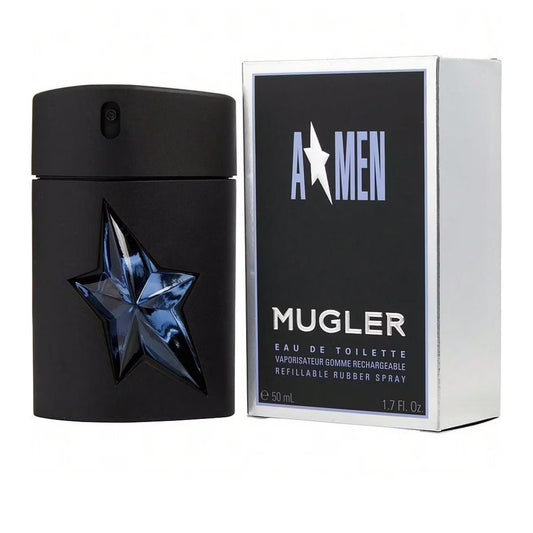 Angel Men By Thierry Mugler Men Mint, EDT Spray Rubber Bottle Refillable