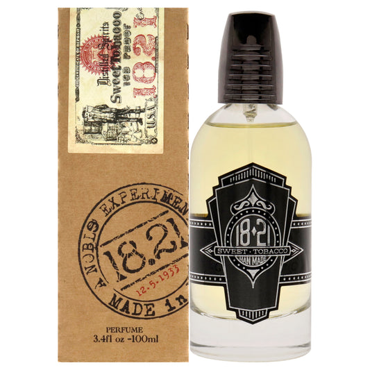 18.21 Man Made Spirits - Sweet Tobacco 3.4 oz Parfum Spray for Men