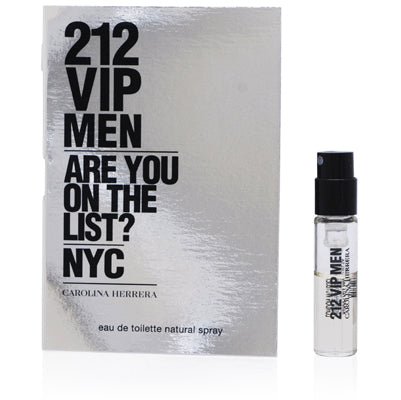 Carolina Herrera 212 Vip Men Are You On List? Eau de Toilette Spray for Men, 0.05 oz (1 ml)