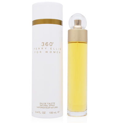 Perry Ellis 360 Eau de Toilette Spray for Women, 3.3 oz (100 ml)