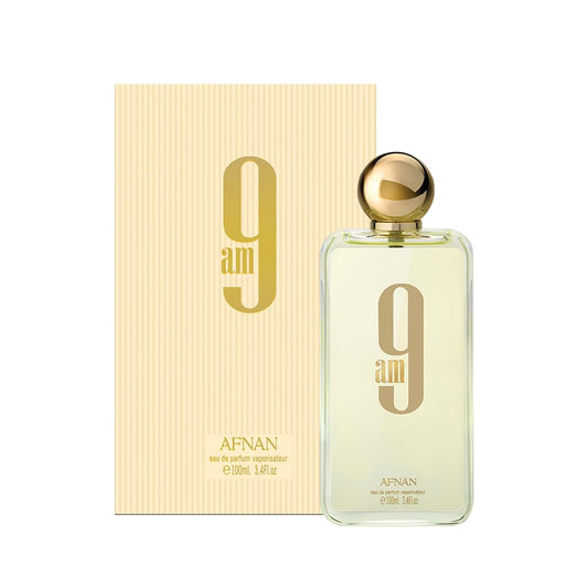 Afnan 9 AM White Unisex Eau De Parfum, 3.4 Fl. Oz