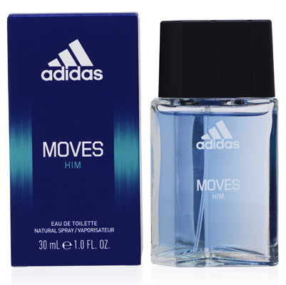 Coty Adidas Moves Eau de Toilette Spray for Men, 1 oz (30 ml)