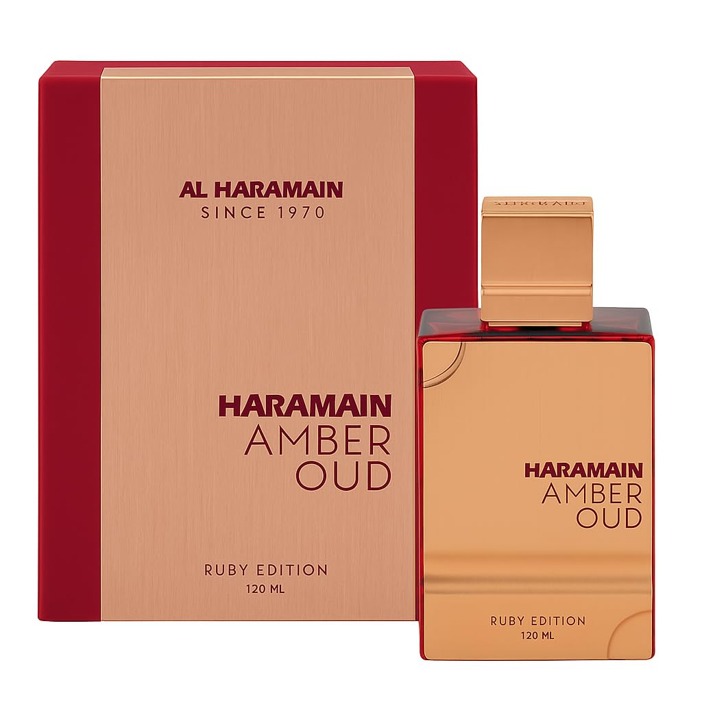 Al Haramain Amber Oud Ruby Edition - Arabian Perfume for Women and Men Unisex Amber Perfume Long Lasting Perfume for Men and Women 4 oz