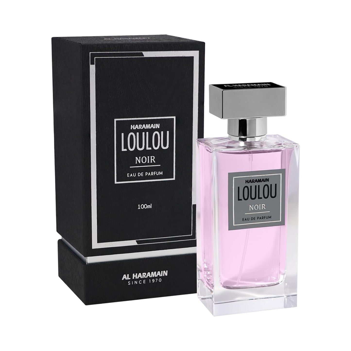 Al Haramain Loulou Noir Eau De Parfum for Women and Men Long Lasting Body Spray Captivating Symphony of Lavender and Grapefruit 3.4 oz EDP Spray
