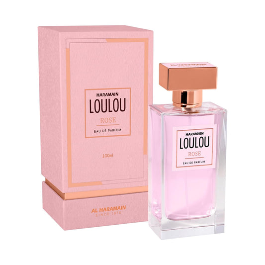 Al Haramain Loulou Rose Perfume for Women Long Lasting Body Spray Fragrant Masterpiece with Peony, Litchi and Nutmeg 3.4 oz EDP Spray