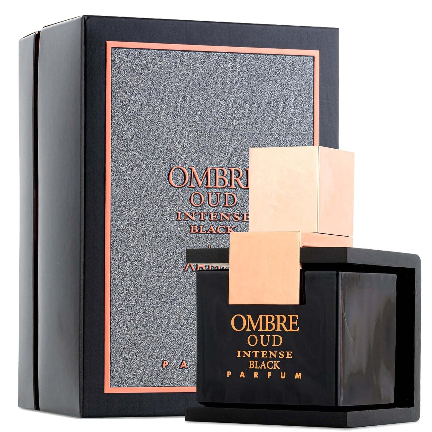 Armaf Ombre Oud Intense Black Eau de Parfum Spray Long-Lasting Fragrance for Men, 3.4 Ounce / 100 ml