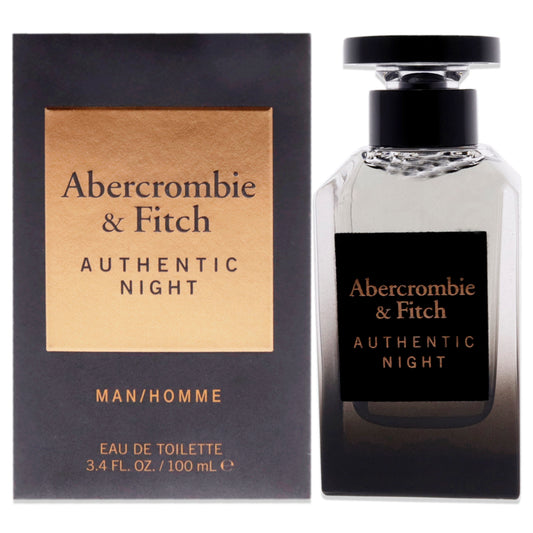 Abercrombie and Fitch Authentic Night 3.4 oz EDT Spray for Men