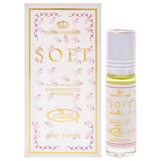 Al-Rehab Soft 0.19 oz Concentrated Perfume Oil Rollerball for Unisex