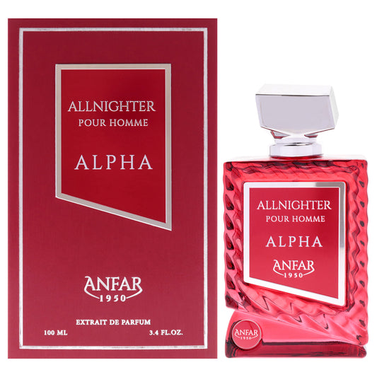 Anfar All Nighter - Alpha 3.4 oz Extrait De Parfum Spray for Men