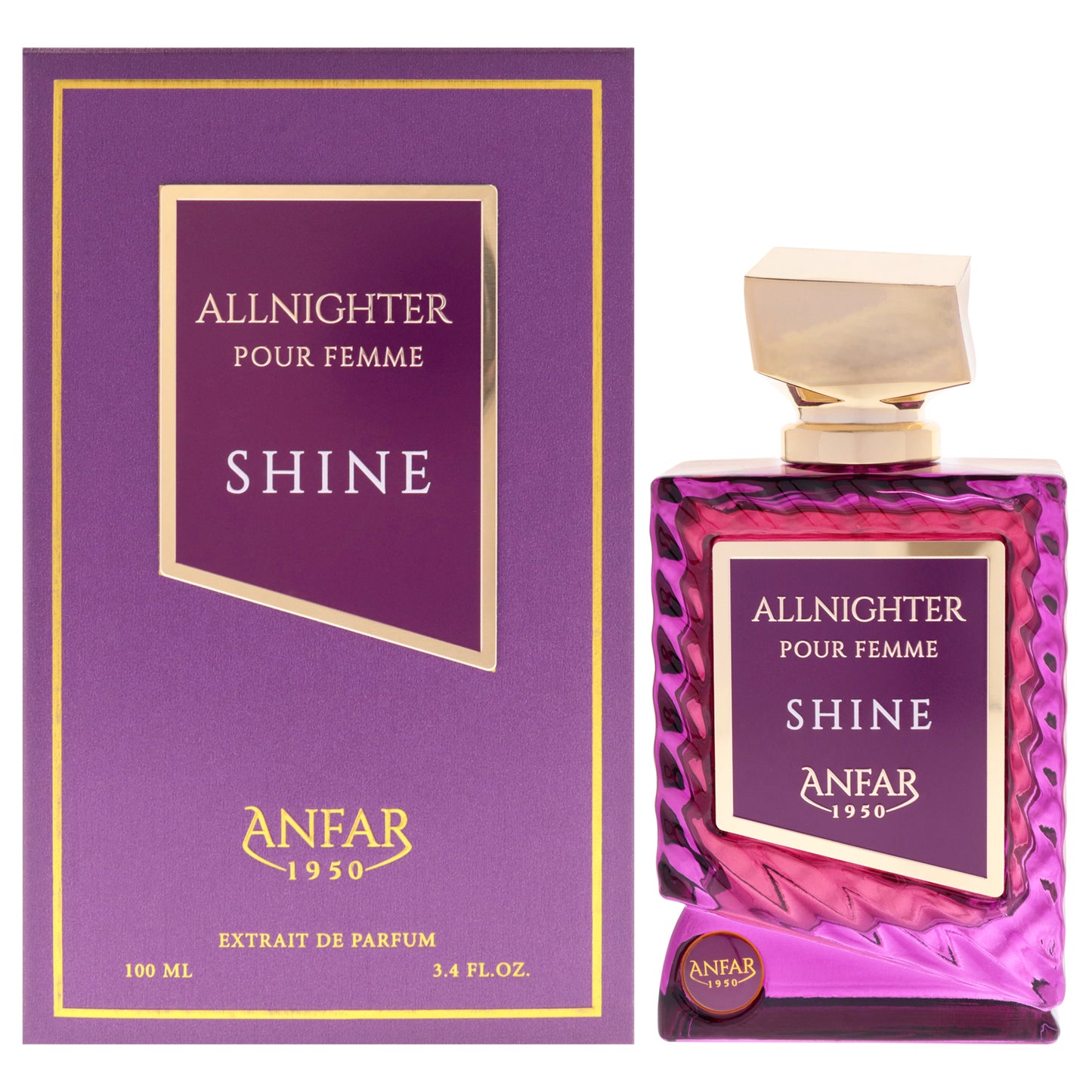 Anfar All Nighter - Shine 3.4 oz Extrait De Parfum Spray for Women