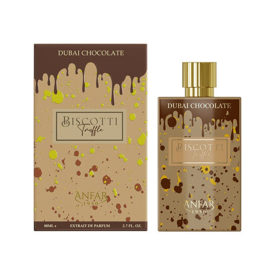 Anfar Dubai Chocolate - Biscotti Truffle 2.7 oz Extrait De Parfum Spray for Unisex