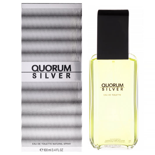 Antonio Puig Quorum Silver 3.4 oz EDT Spray for Men