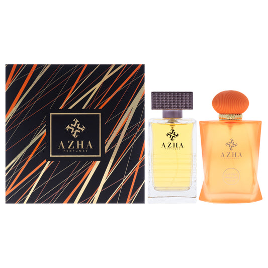 Azha Azha Perfume Set 2 Pc Gift Set 3.3oz Al Oud Al Aswad EDP Spray, 3.3oz Arabian Lady EDP Spray for Unisex