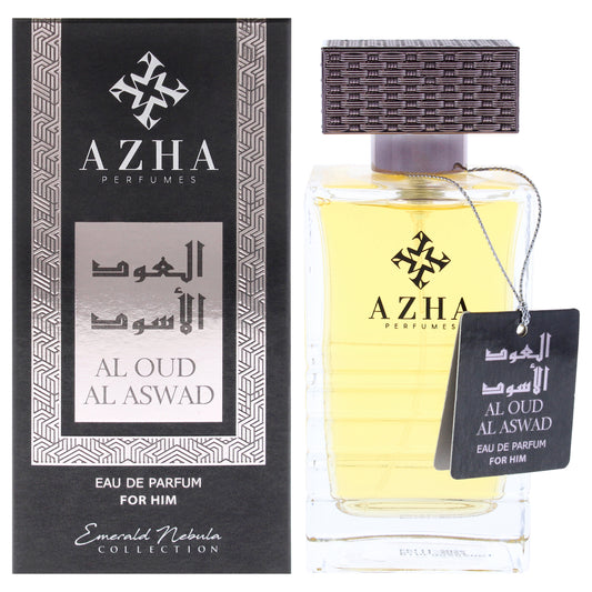 Azha Emerald Nebula Collection - Al Oud Al Aswad 3.3 oz EDP Spray for Men