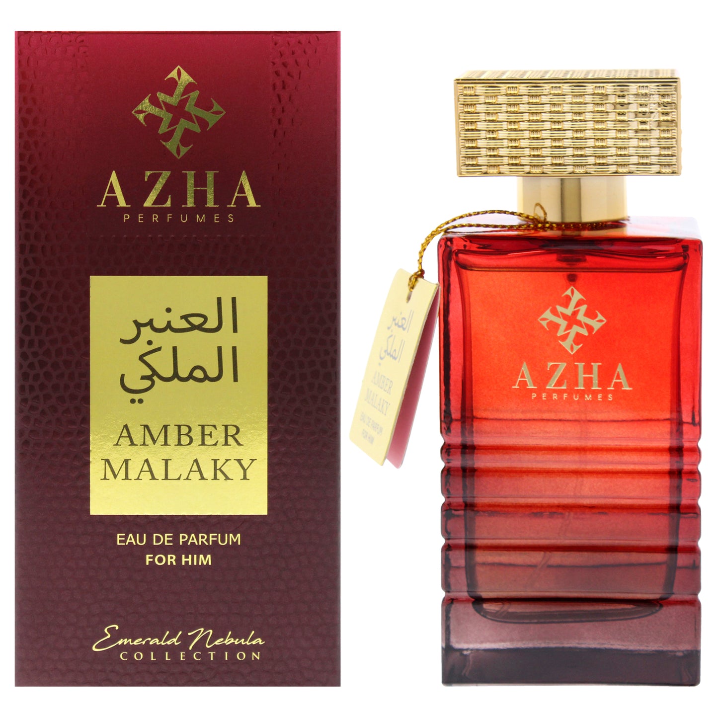 Azha Emerald Nebula Collection - Amber Malaky 3.3 oz EDP Spray for Men
