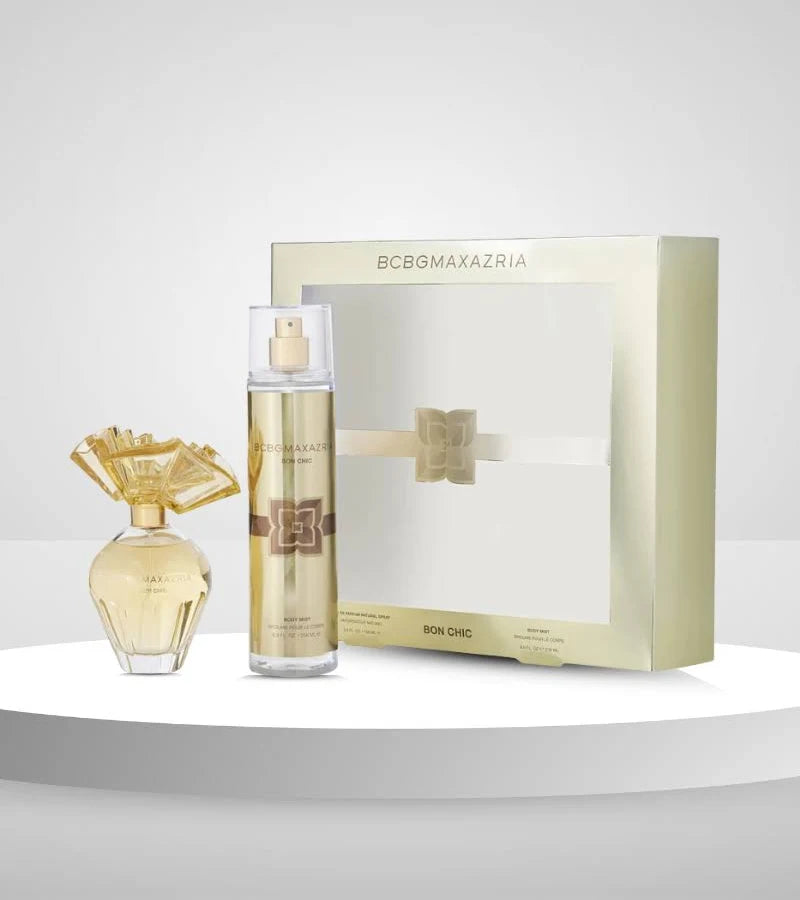Bcbg Max Azria Bon Chic 2 Piece Fragrance Gift Set For Women 3.4 Oz EDP Body Mist 8oz