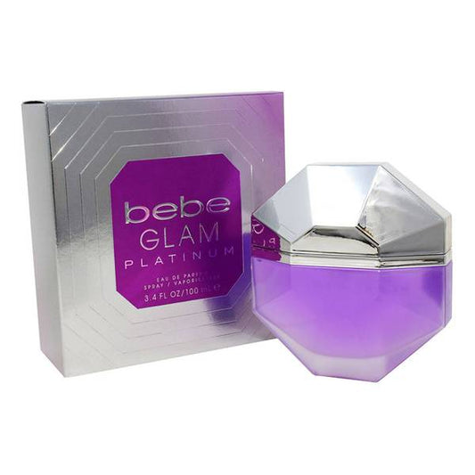 Bebe Glam Platinum By Bebe for Women Eau de Parfum Spray, 3.4 Ounce