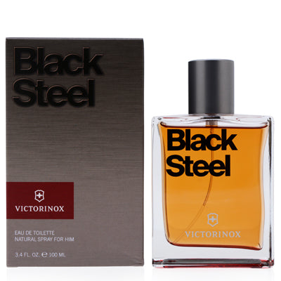 Victorinox Swiss Army Black Steel Eau de Toilette 3.4 OZ for Men