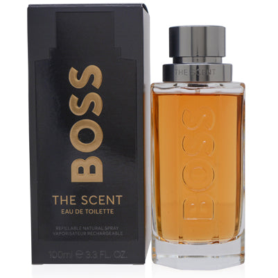 Hugo Boss Boss the Scent Men Edt Refillable for Men, 3.3 oz (100 ml)