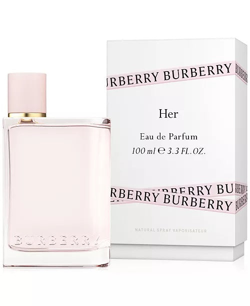 Burberry Her Perfume for Women Eau De Parfum Spray 3.3 oz