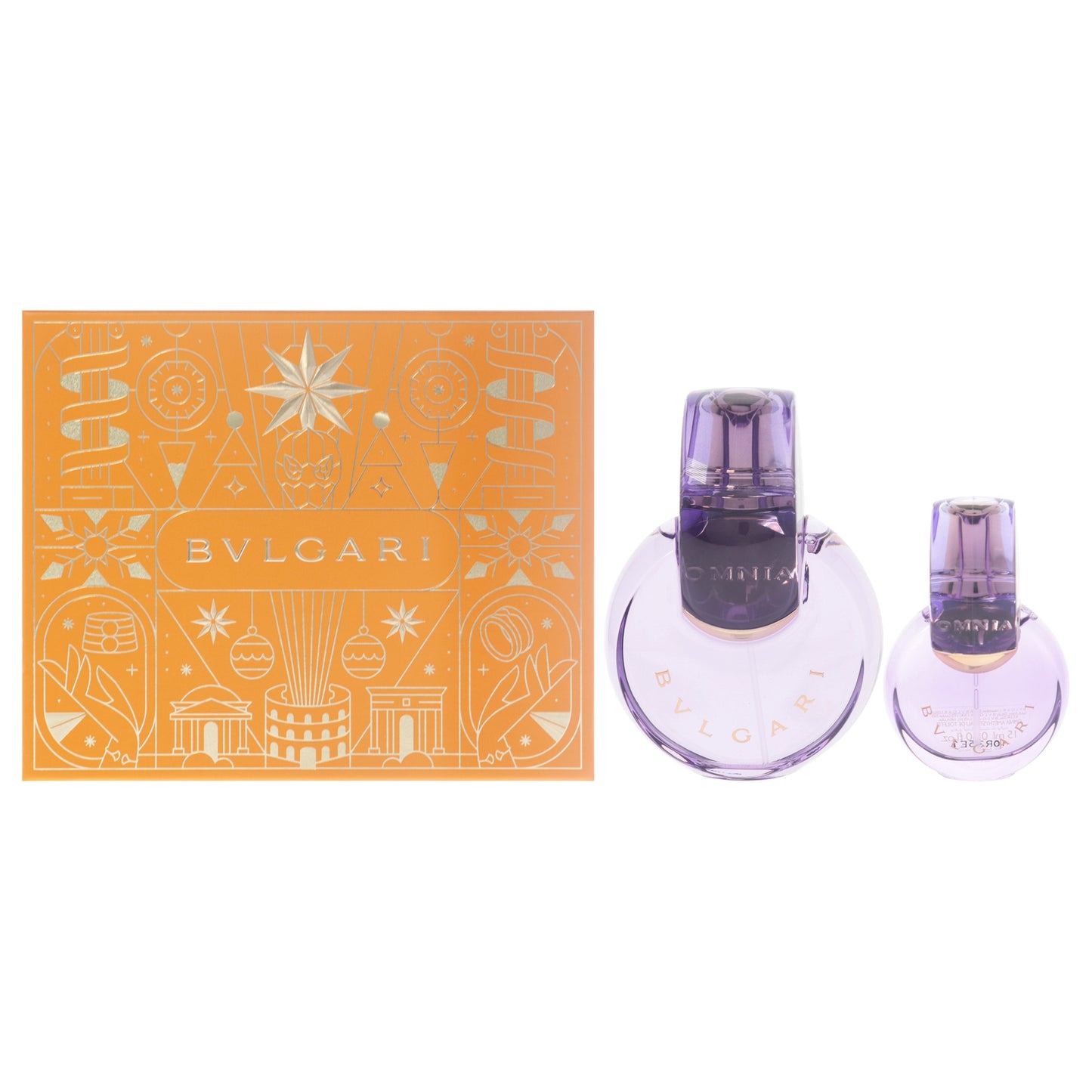 Bvlgari Omnia - Amethyste 2 Pc Gift Set 3.4oz EDT Spray, 0.5oz EDT Spray for Women