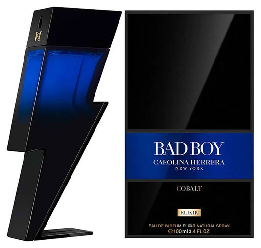Carolina Herrera Bad Boy Cobalt Elixir Eau De Parfum Spray For Men, 3.4 Ounce