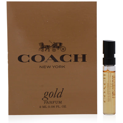 Coach Gold Parfum Spray for Women, 0.06 oz (2 ml)